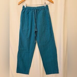 Unisex Teal Drawstring Casual Yoga Pants